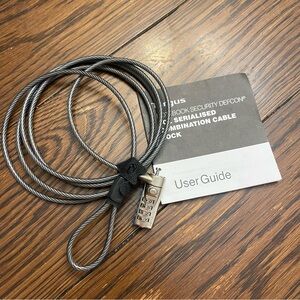 Targus Laptop Silver Security Cable Lock